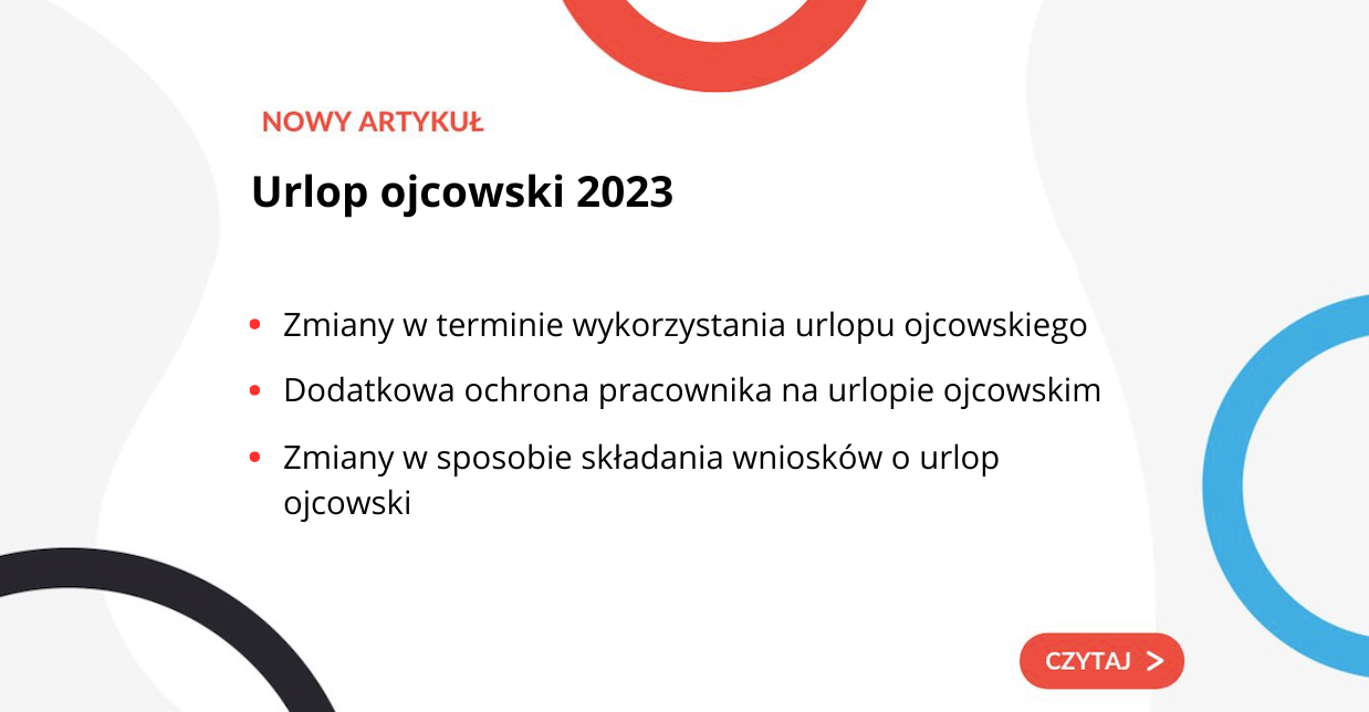 Urlop ojcowski 2023 - kompendium 